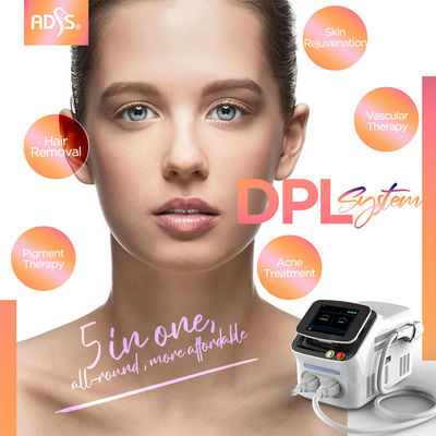 IPL DPL Cilt Gençleştirme Makinesi, 4000W Lazer Vasküler Temizleme Makinesi