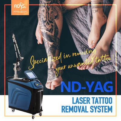 Dikey ND Yag Lazer Makinesi Lazer Epilasyon ve Dövme Silme Makinesi ISO13485