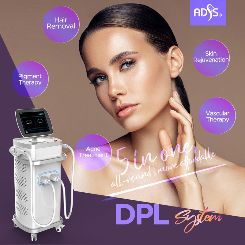 3'ü 1 Arada Diyot DPL Lazer Makinesi 1-50J Kalıcı Tüy Alma Lazer Makinesi